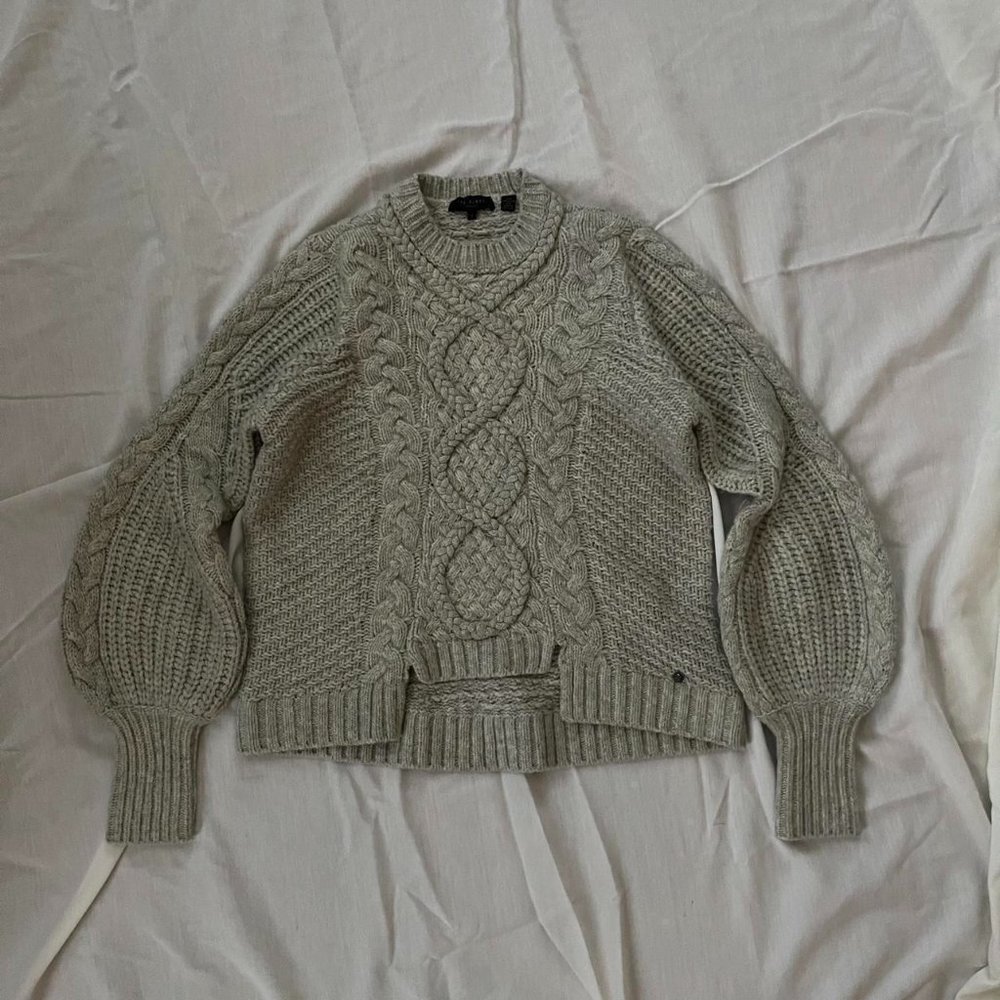 Ted Baker Women's White and Cream Jumper